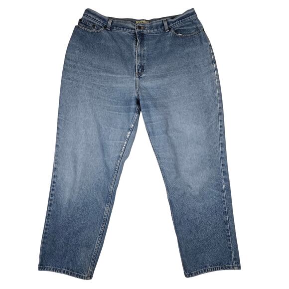 L.L. Bean Denim - L.L. Bean Classic Fit Curvy Straight Leg Jeans Denim Womens 20R 0726